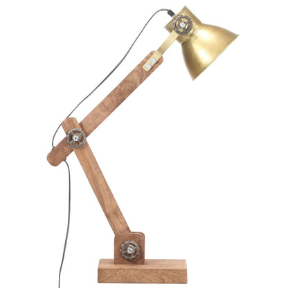 Schreibtischlampe Industriestil Messing Rund 58X18X90 Cm E27 Creme