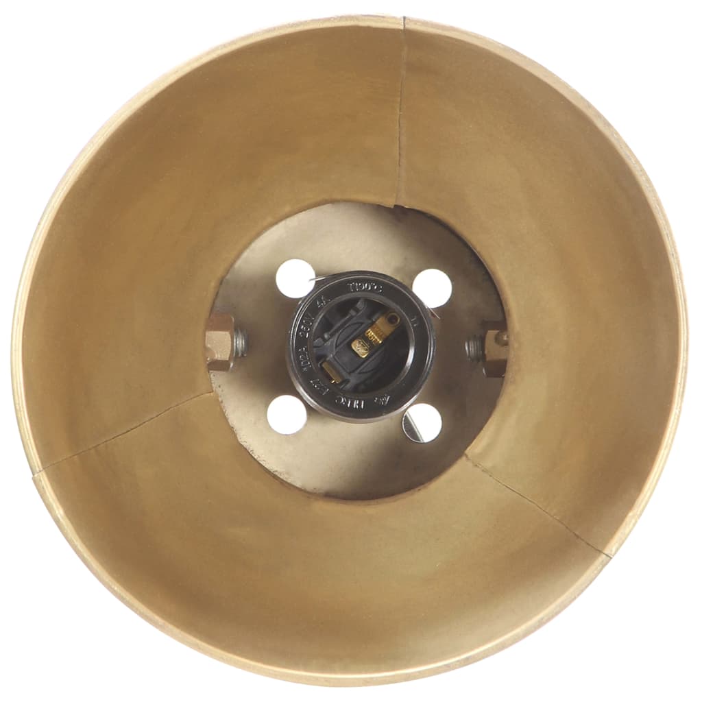 Schreibtischlampe Industriestil Messing Rund 58X18X90 Cm E27 Creme