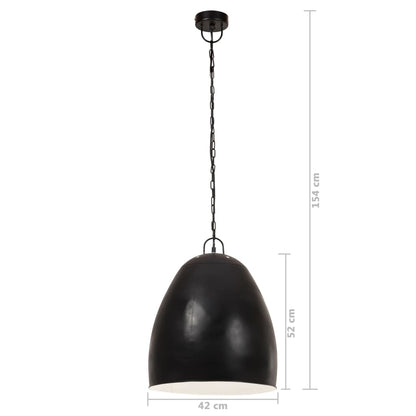 Hängelampe Industriestil 25 W Rund 42 Cm E27 Schwarz