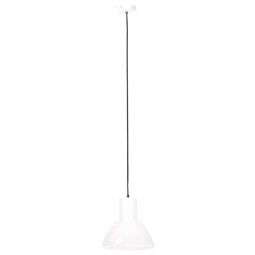 Hängelampe 25 W Rund 28,5 Cm E27 Weiß