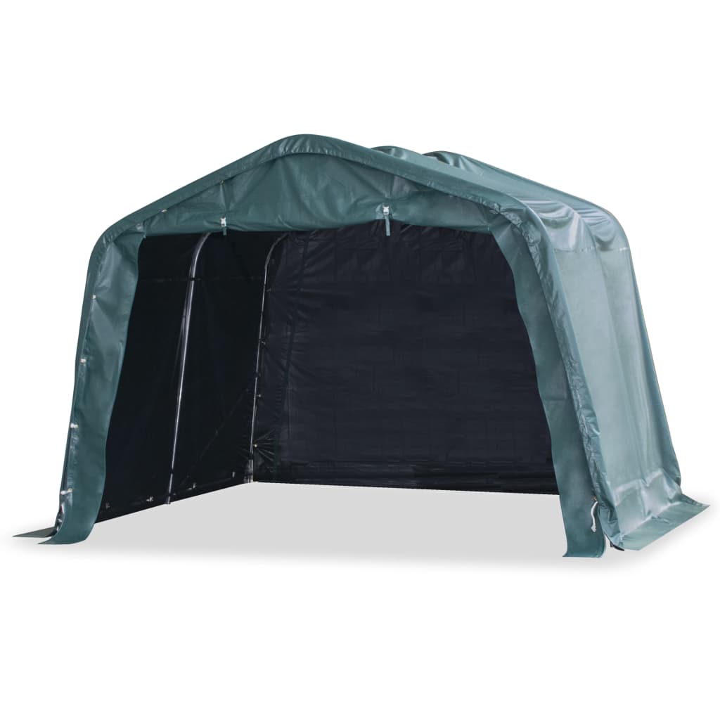 Weidezelt Pvc 550 G/M² 3,3×8 M Dunkelgrün
