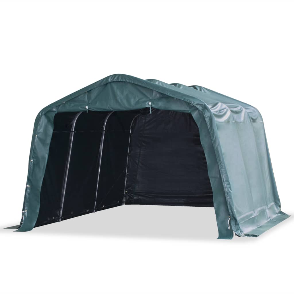 Weidezelt Pvc 550 G/M² 3,3×8 M Dunkelgrün