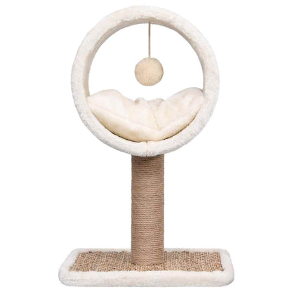 Katzen-Kratzbaum Mit Tunnel Und Spielzeug 56 Cm Seegras