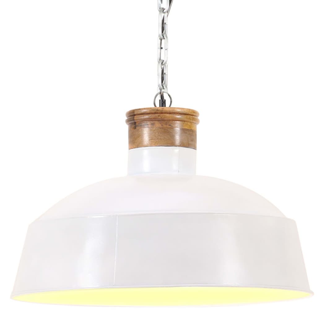 Hängelampe Industriestil 58 Cm E27 Weiß