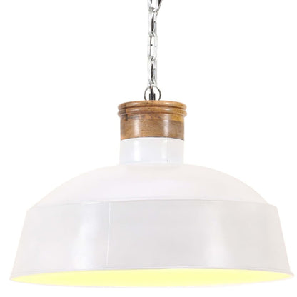 Hängelampe Industriestil 58 Cm E27 Weiß