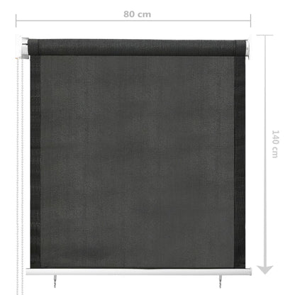 Außenrollo 80X140 Cm Anthrazit Blau