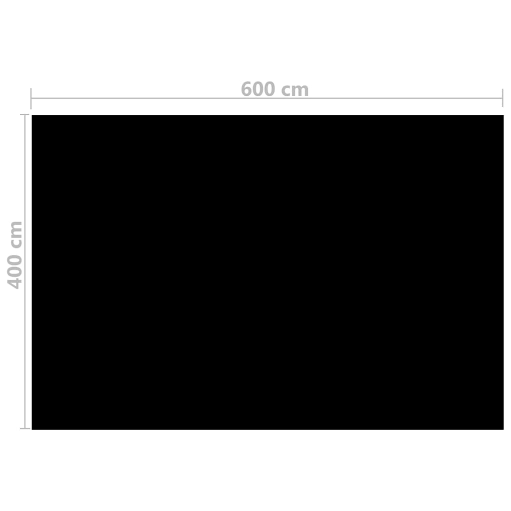 Rechteckige Poolabdeckung 600X400 Cm Pe