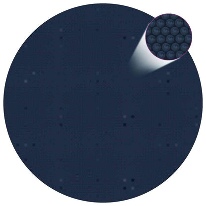 Treibende Pool-Solarplane Pe 488 Cm Schwarz Und Blau