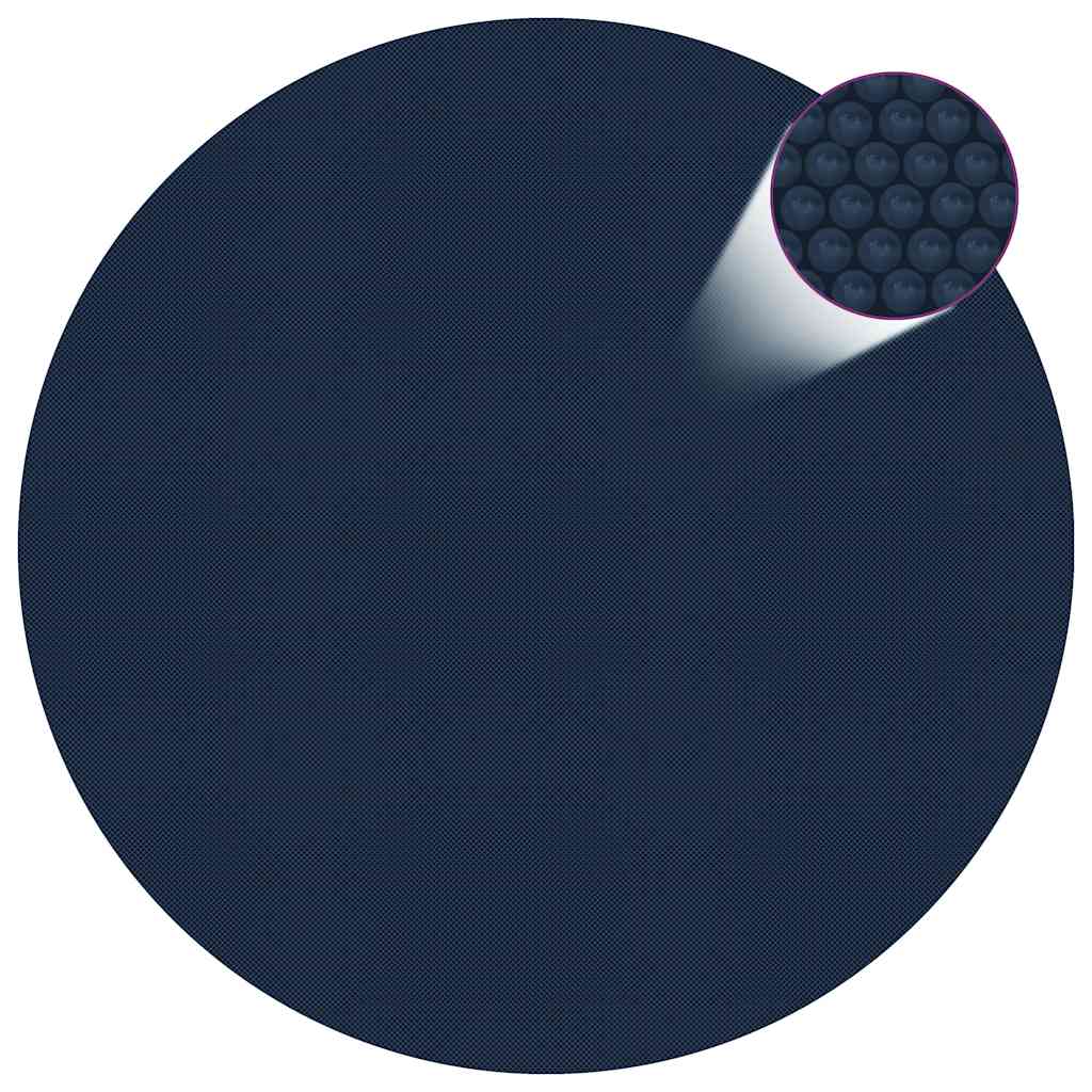 Treibende Pool-Solarplane Pe 488 Cm Schwarz Und Blau