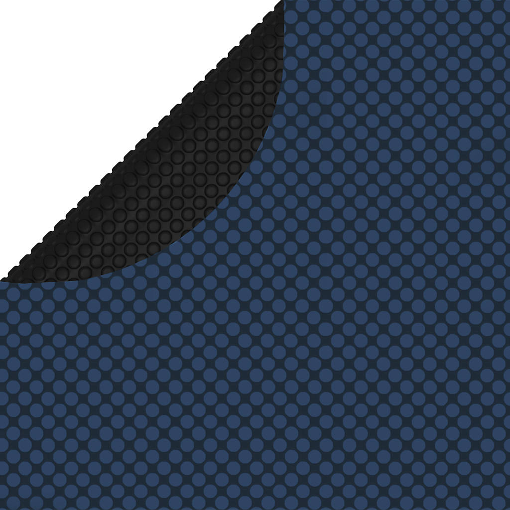 Treibende Pool-Solarplane Pe 488 Cm Schwarz Und Blau
