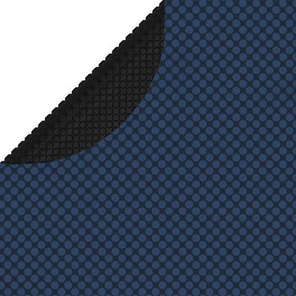 Treibende Pool-Solarplane Pe 488 Cm Schwarz Und Blau