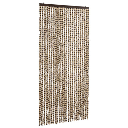 Insektenschutz-Vorhang Chenille Beige Und Braun