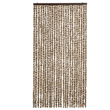 Insektenschutz-Vorhang Chenille Beige Und Braun