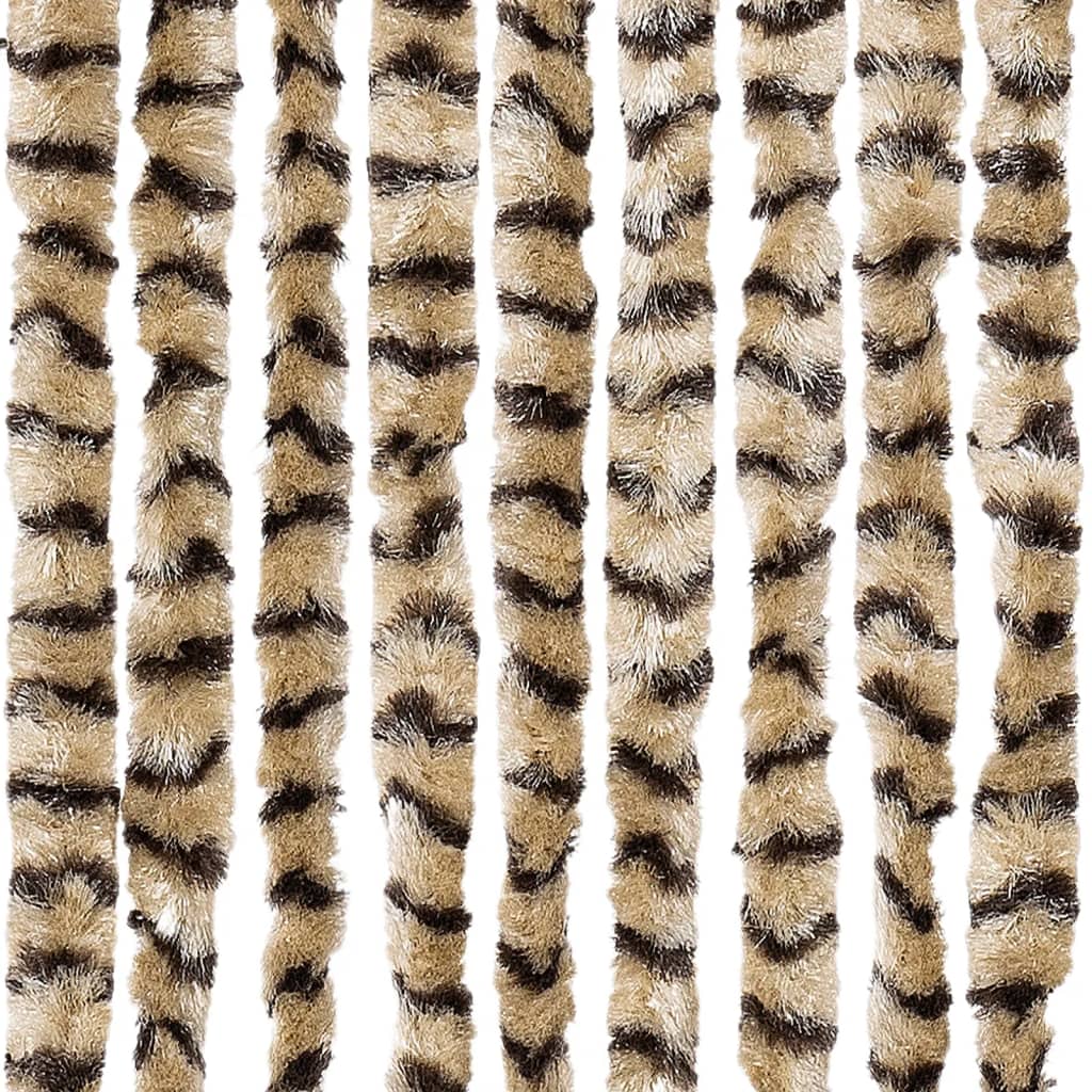 Insektenschutz-Vorhang Chenille Beige Und Braun