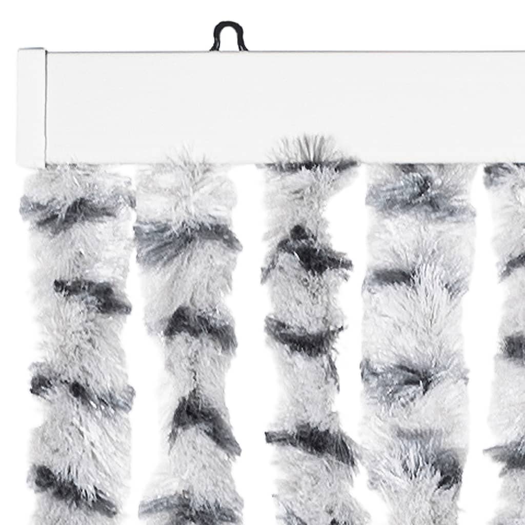 Insektenschutz-Vorhang Chenille Hell- Und Dunkelgrau