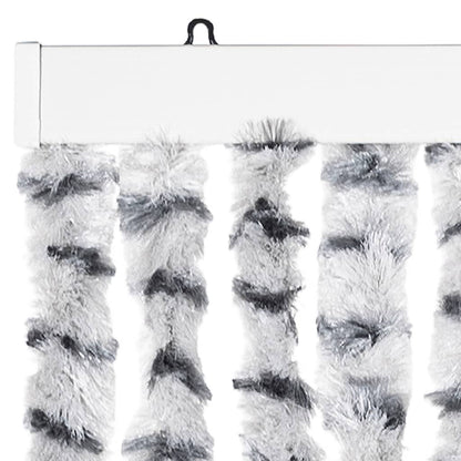 Insektenschutz-Vorhang Chenille Hell- Und Dunkelgrau
