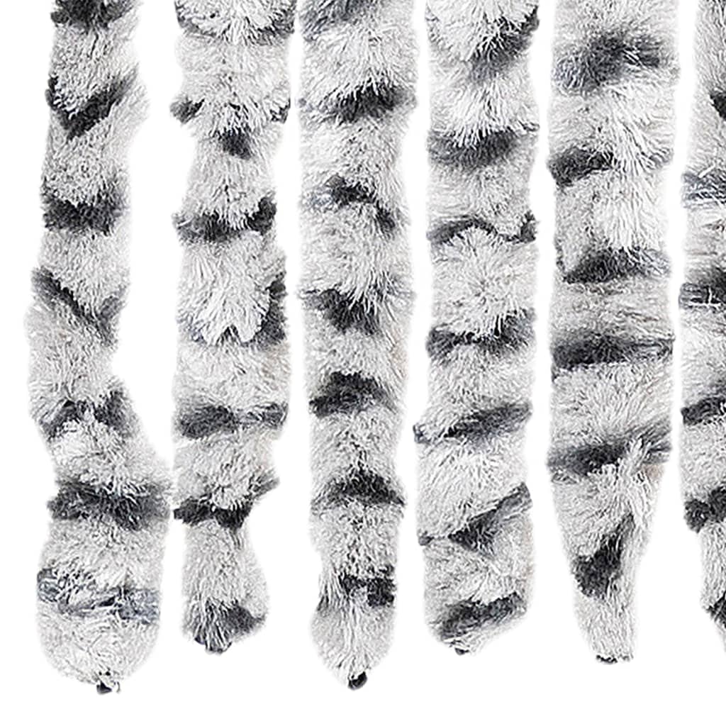 Insektenschutz-Vorhang Chenille Hell- Und Dunkelgrau