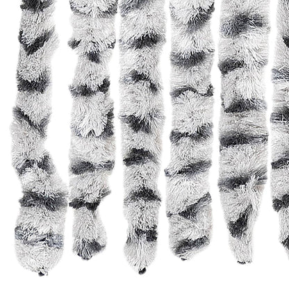 Insektenschutz-Vorhang Chenille Hell- Und Dunkelgrau