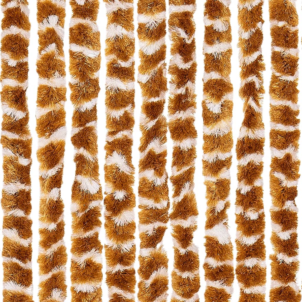 Insektenschutz-Vorhang Chenille Ocker Und Weiß
