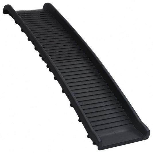 Hunderampe Klappbar Schwarz 155,5X40X15,5 Cm