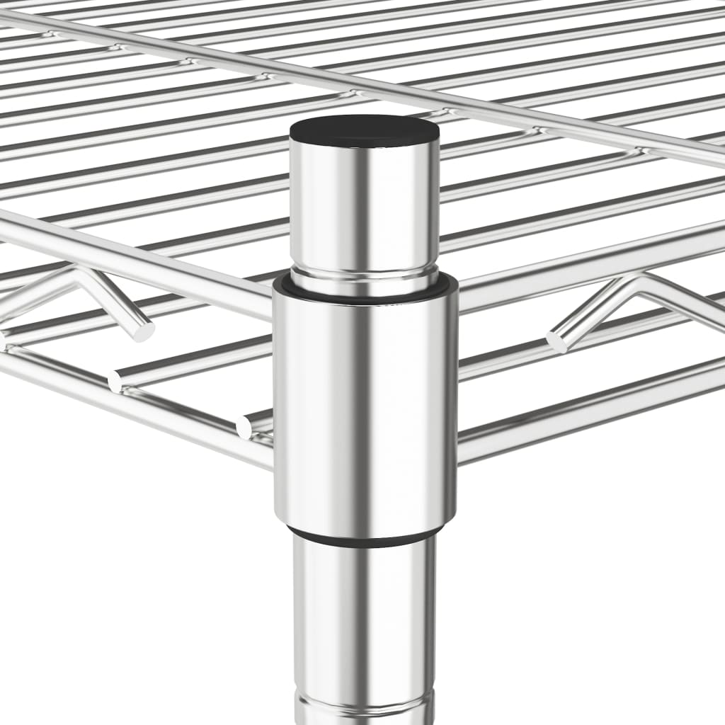 Lagerregal Mit 5 Böden 250 Kg Chrom