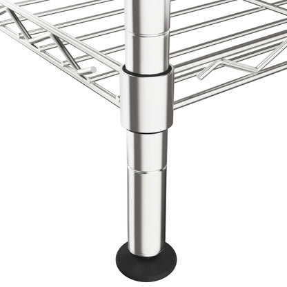 Lagerregal Mit 5 Böden 250 Kg Chrom