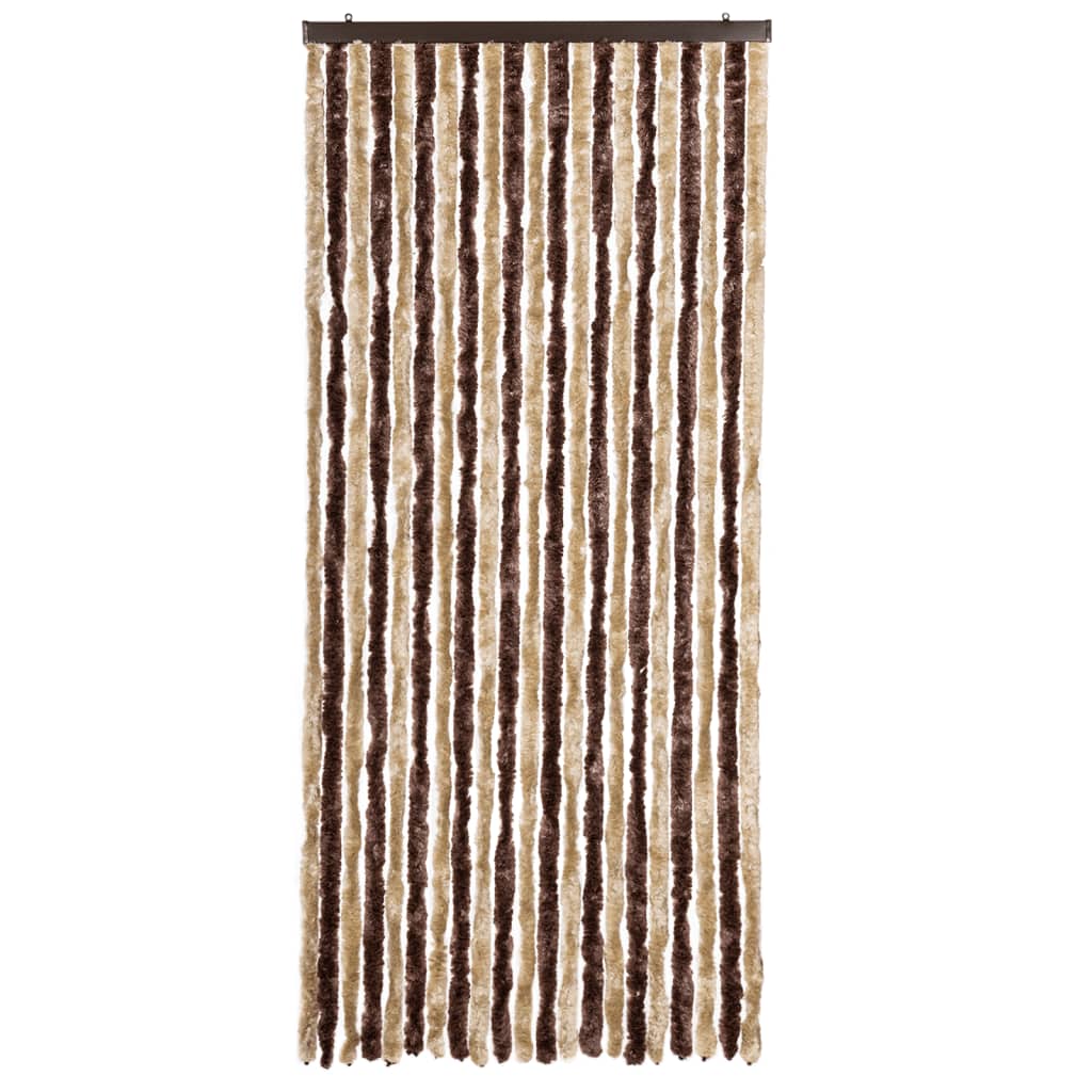 Insektenschutz-Vorhang Chenille Beige Und Hellbraun