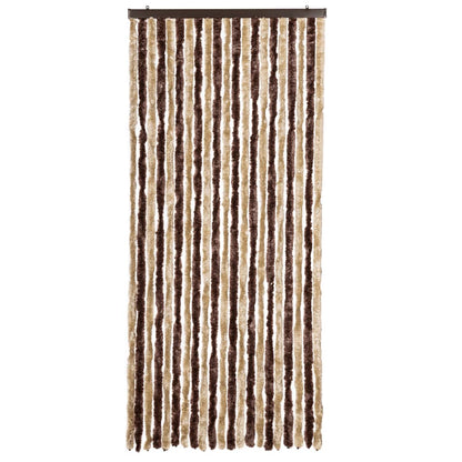 Insektenschutz-Vorhang Chenille Beige Und Hellbraun