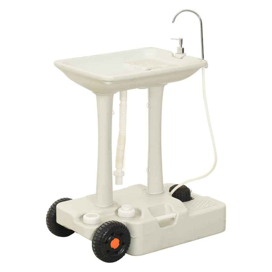 Camping-Handwaschbecken Mit Spender 35 L Grau