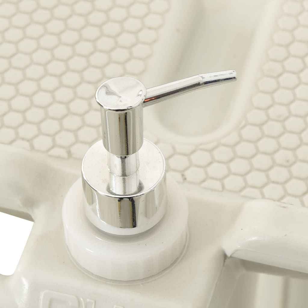 Camping-Handwaschbecken Mit Spender 35 L Grau