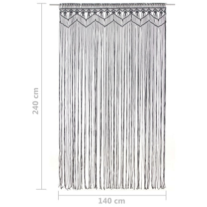 Makramee Vorhang 140X240 Cm Baumwolle