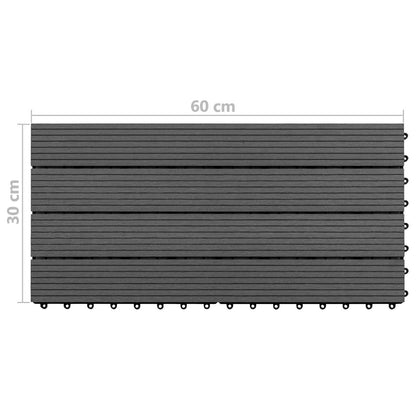 Terrassenfliese 6 Pcs 60 X 30 Cm Wpc