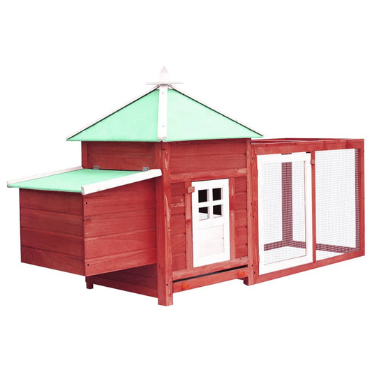 Hühnerstall Mit Hühnernest 190X72X102 Cm Tanne Massivholz