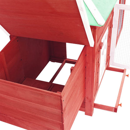 Hühnerstall Mit Hühnernest 190X72X102 Cm Tanne Massivholz