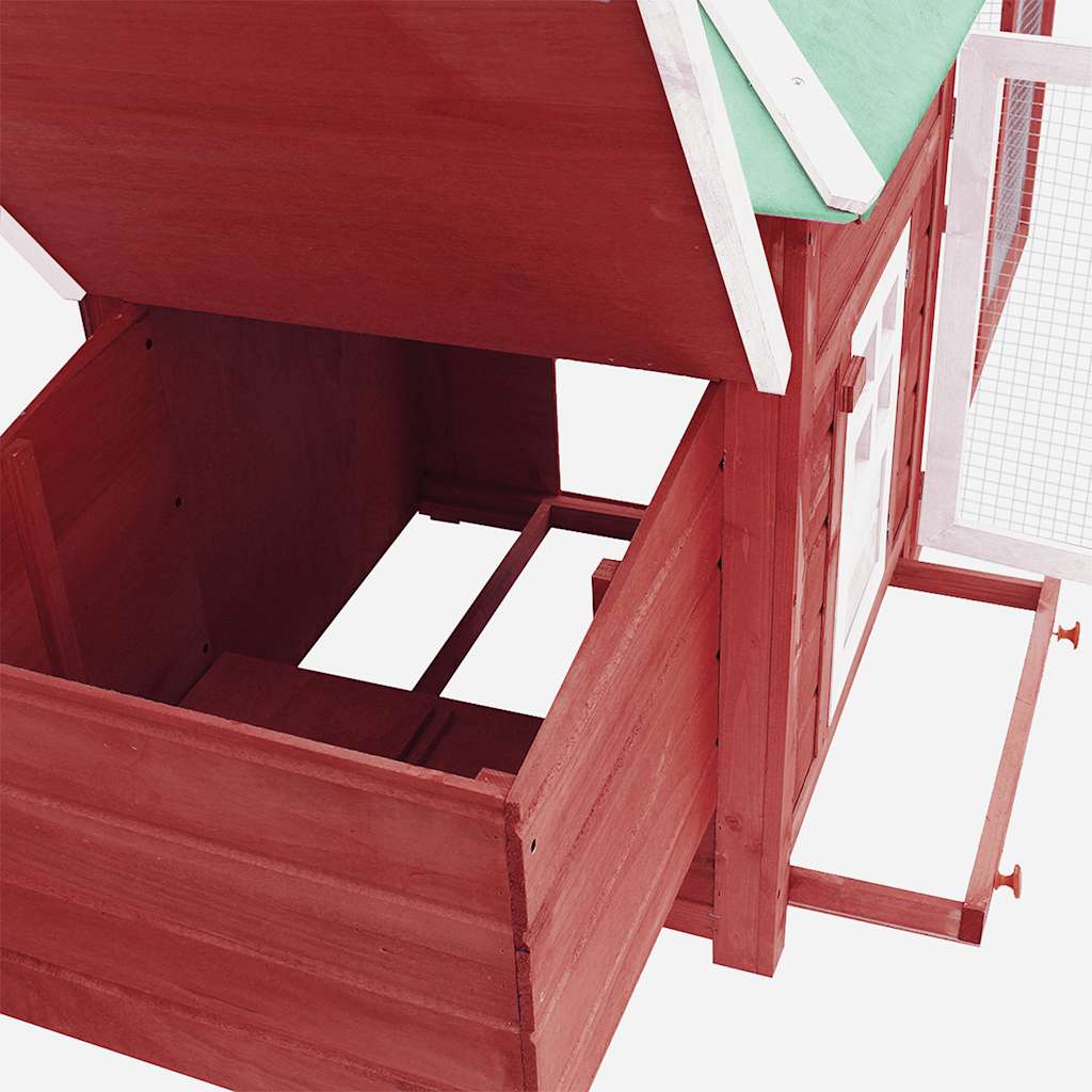 Hühnerstall Mit Hühnernest 190X72X102 Cm Tanne Massivholz