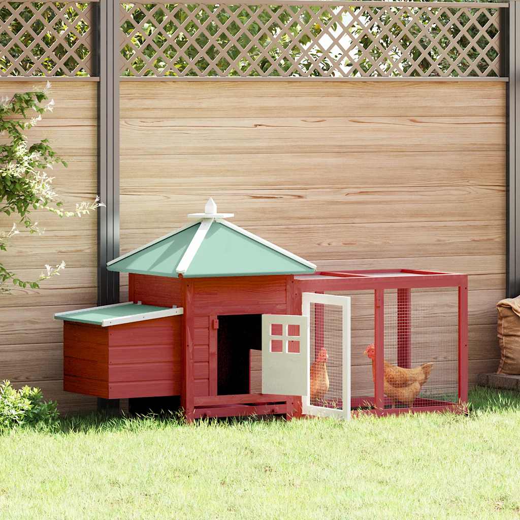 Hühnerstall Mit Hühnernest 190X72X102 Cm Tanne Massivholz