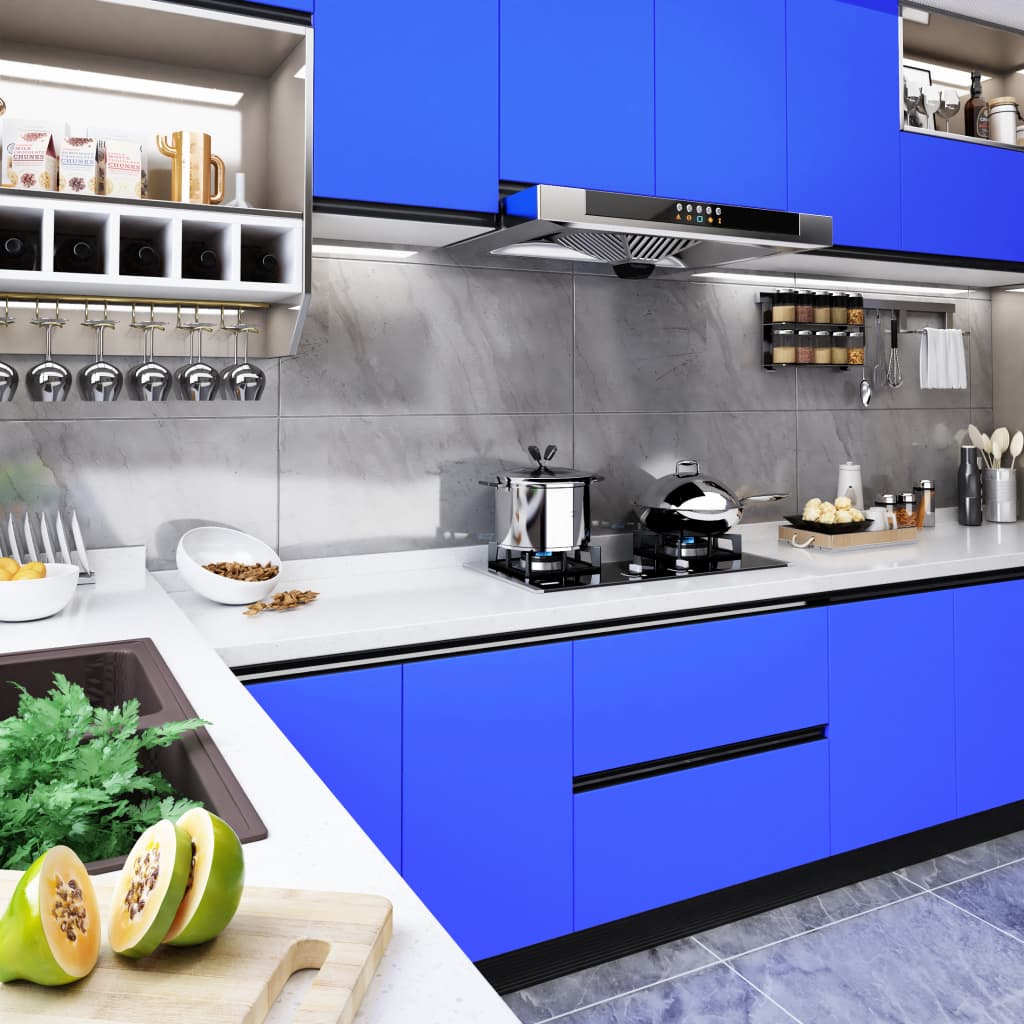 Selbstklebende Möbelfolie Hochglanz-Silbern 500X90 Cm Pvc
