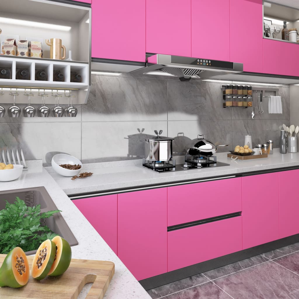 Selbstklebende Möbelfolie Hochglanz-Silbern 500X90 Cm Pvc