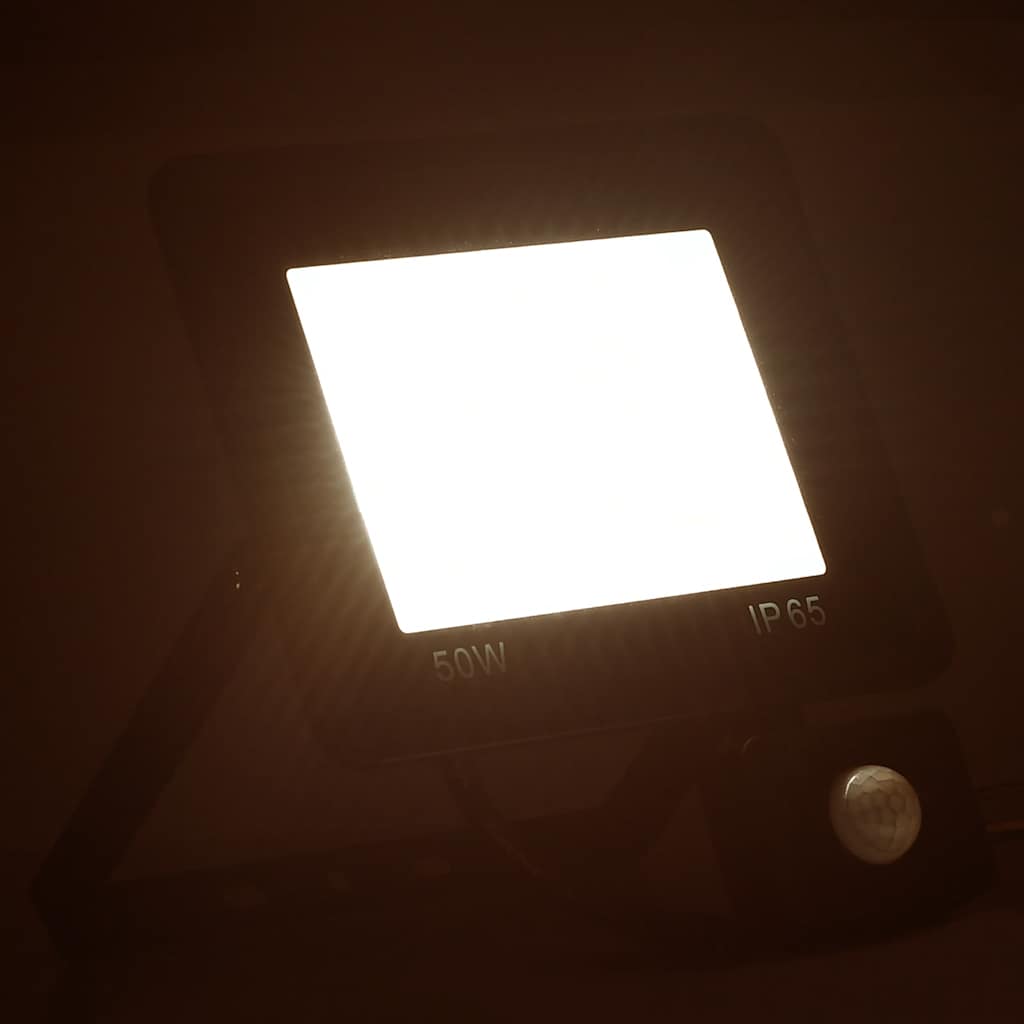 Led-Fluter Mit Sensor 50W Warmweiß