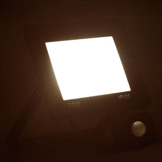 Led-Fluter Mit Sensor 50W Warmweiß