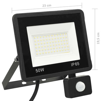 Led-Fluter Mit Sensor 50W Warmweiß