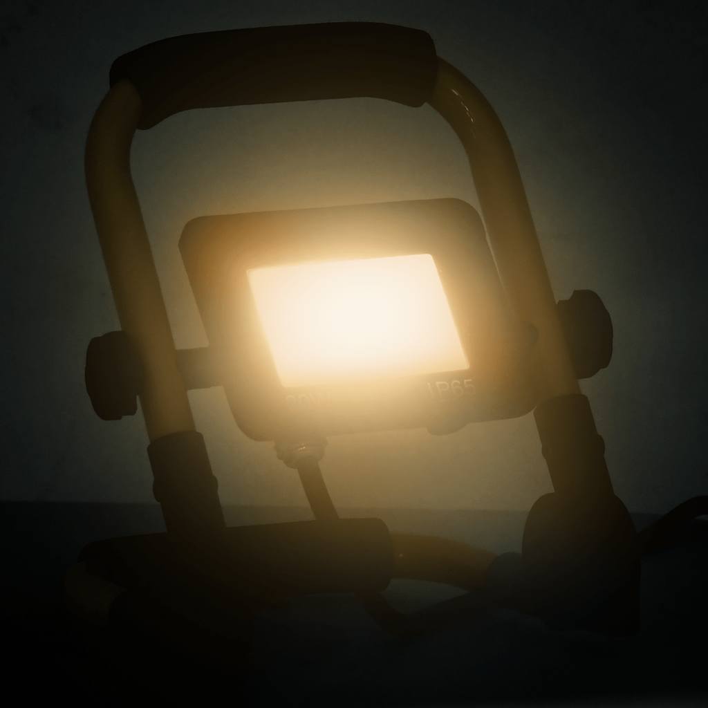 Led-Fluter Mit Handgriff Warmweiß