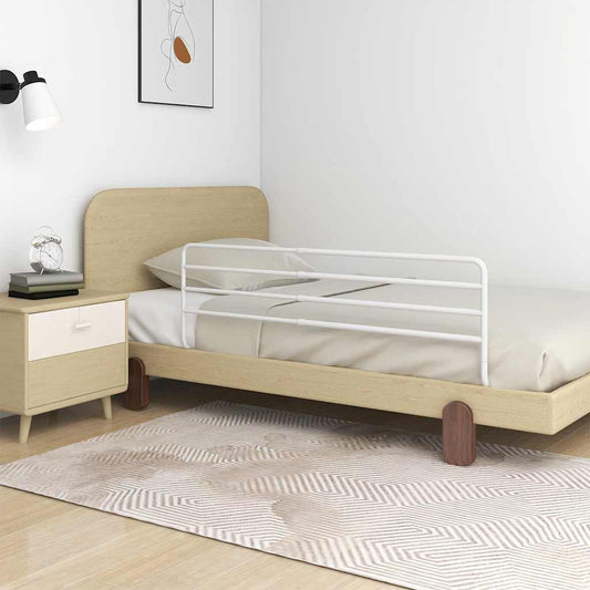 Kleinkind-Bettschutzgitter Weiß (76-137)X55 Cm Eisen