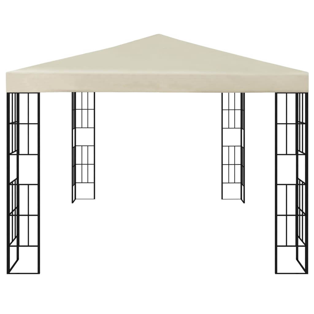 Pavillon Mit Led-Lichterkette Weiß