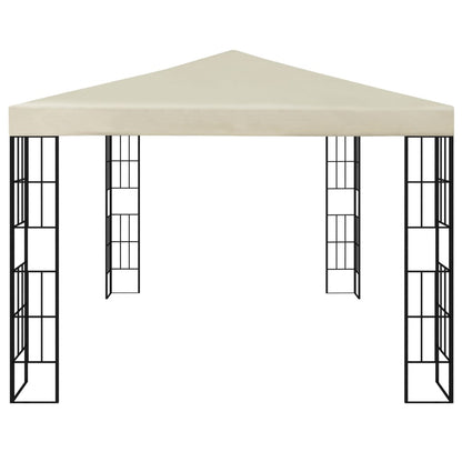 Pavillon Mit Led-Lichterkette Weiß
