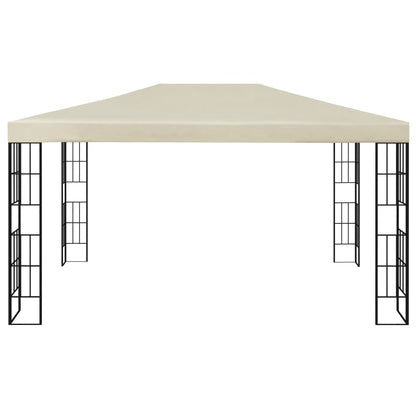 Pavillon Mit Led-Lichterkette Weiß