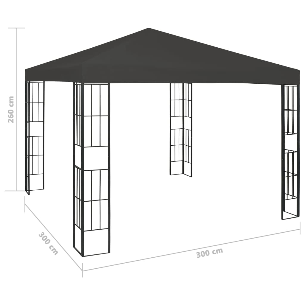 Pavillon Mit Led-Lichterkette
