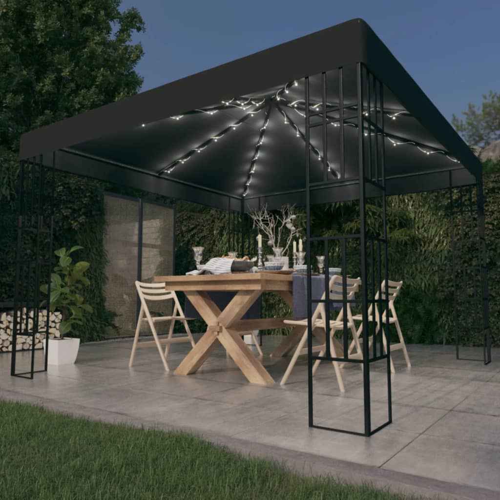 Pavillon Mit Led-Lichterkette