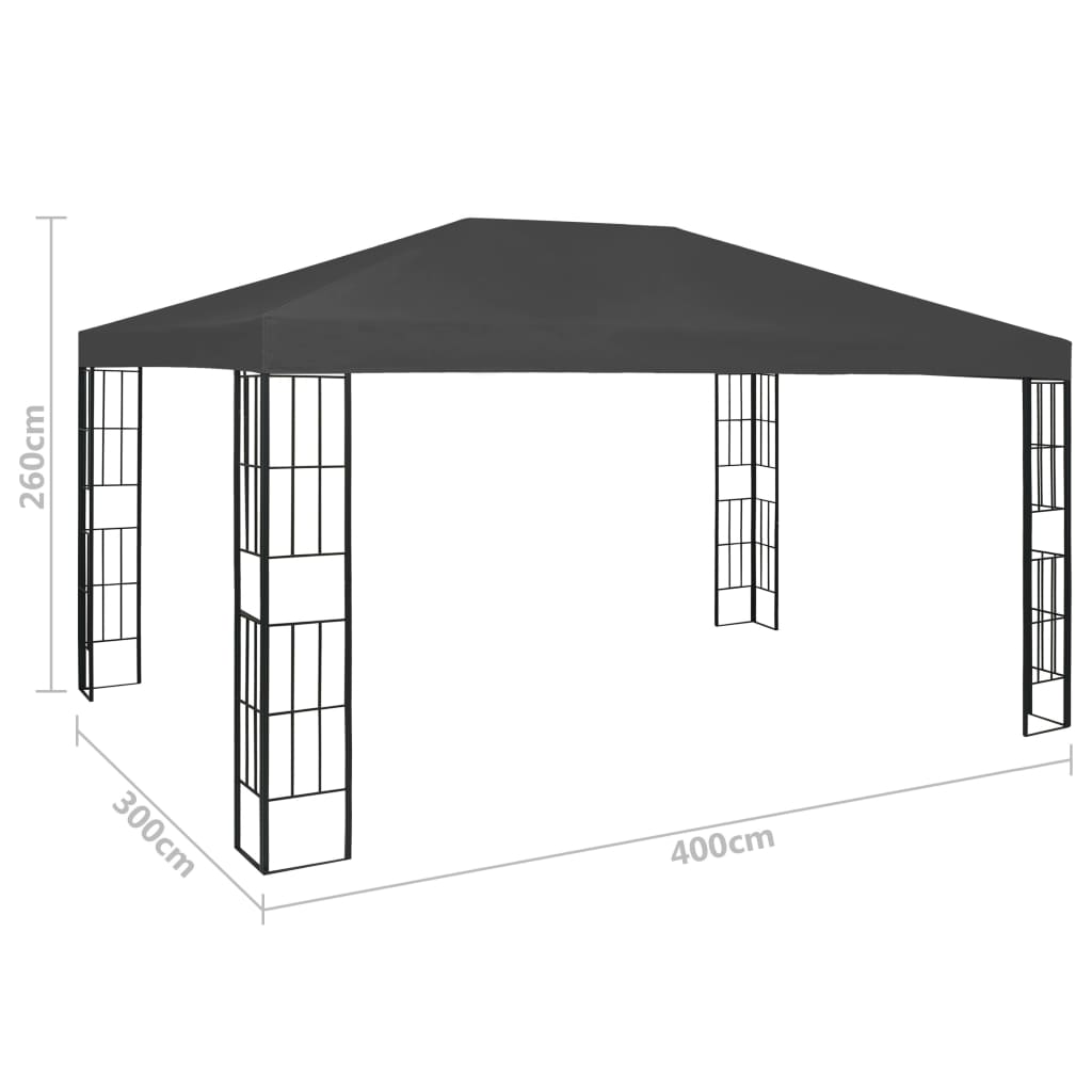 Pavillon Mit Led-Lichterkette