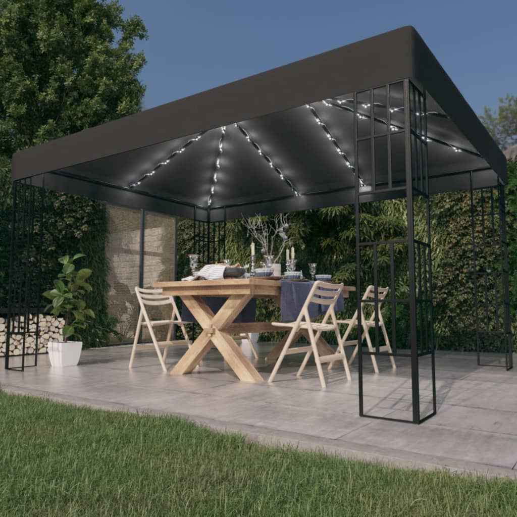 Pavillon Mit Led-Lichterkette